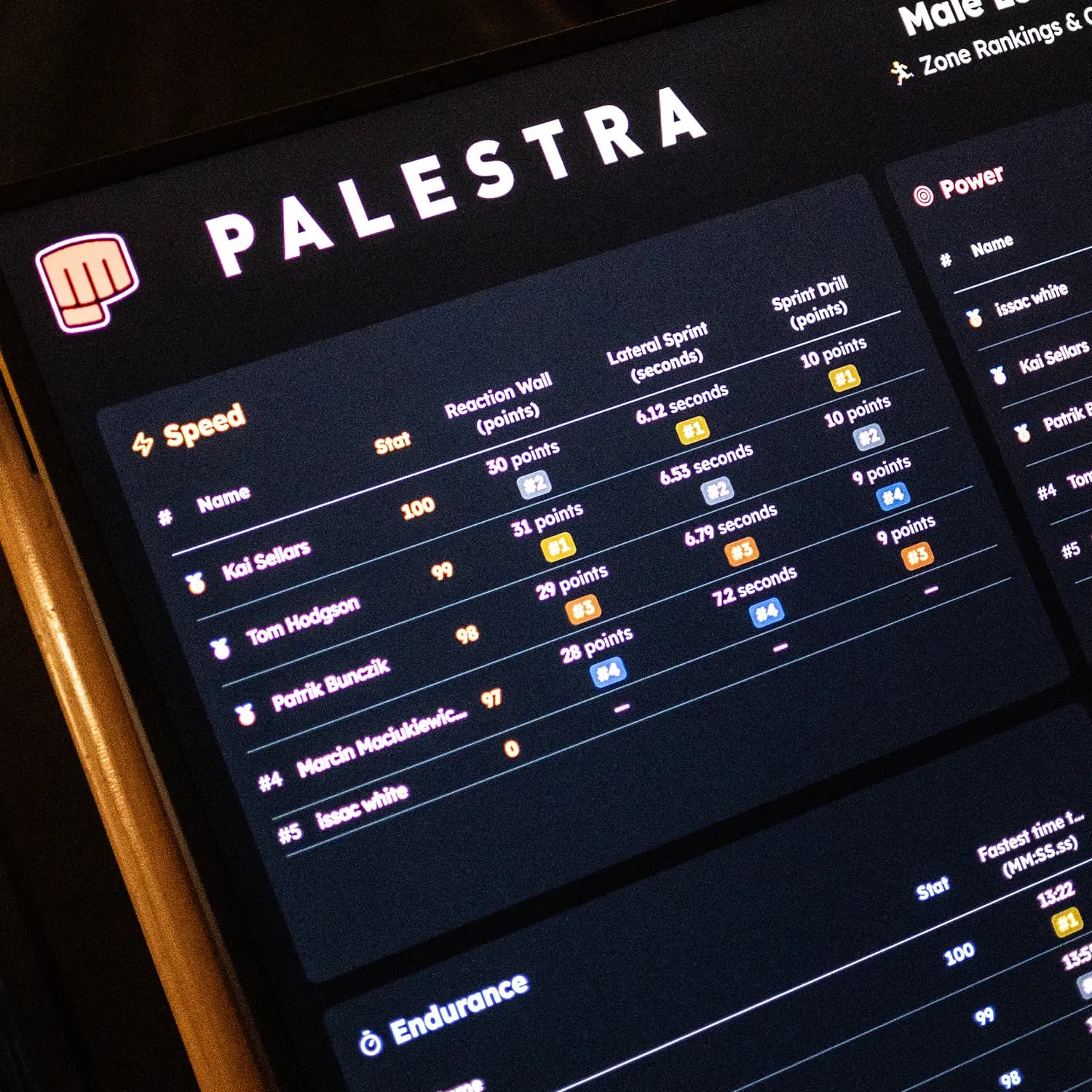 PALESTRA Games Live Leaderboard